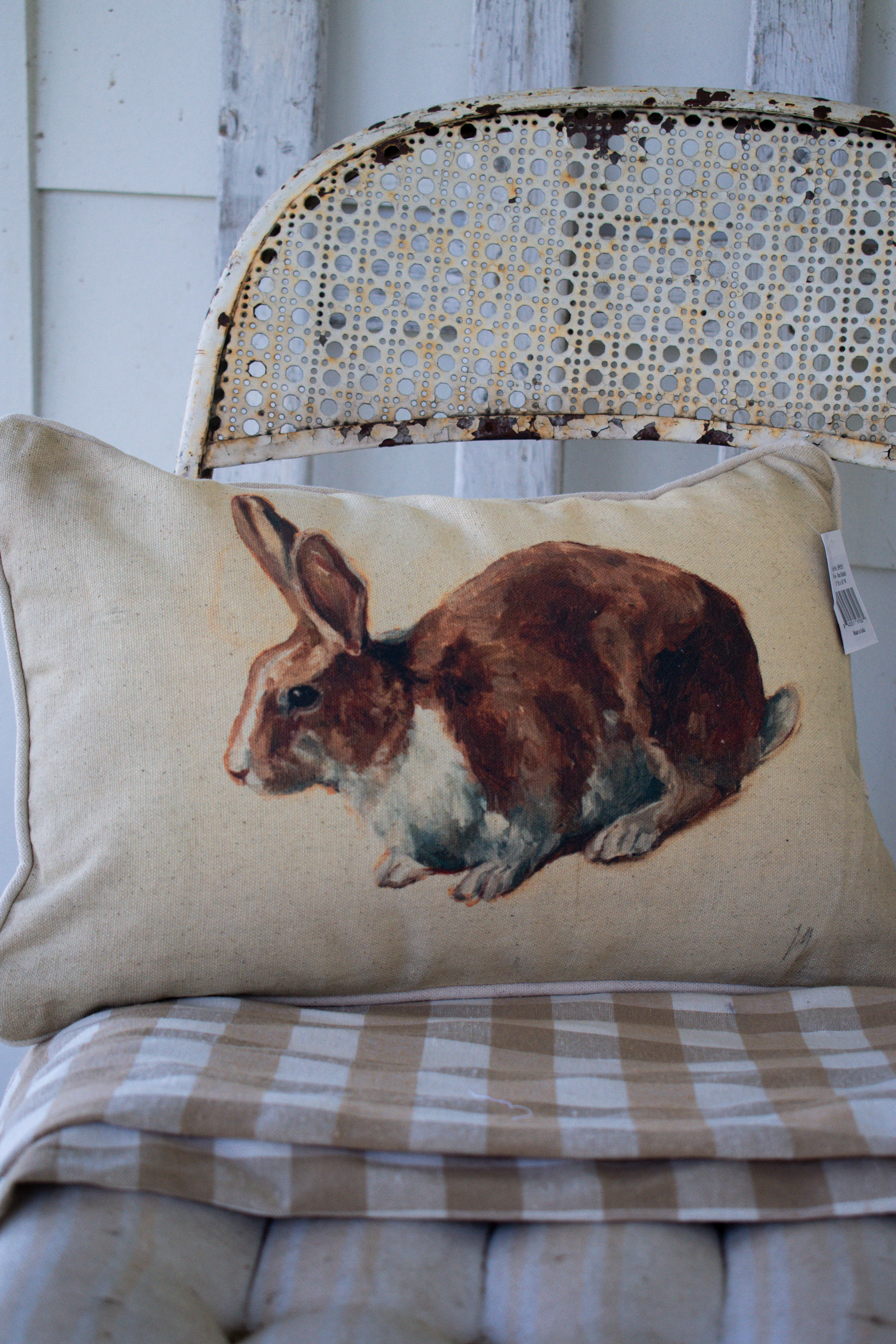 rex rabbit pillow
