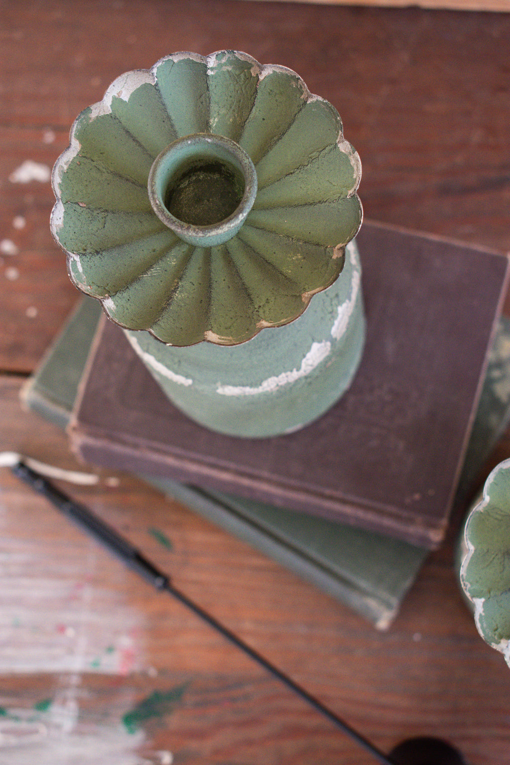 rustic candle holder