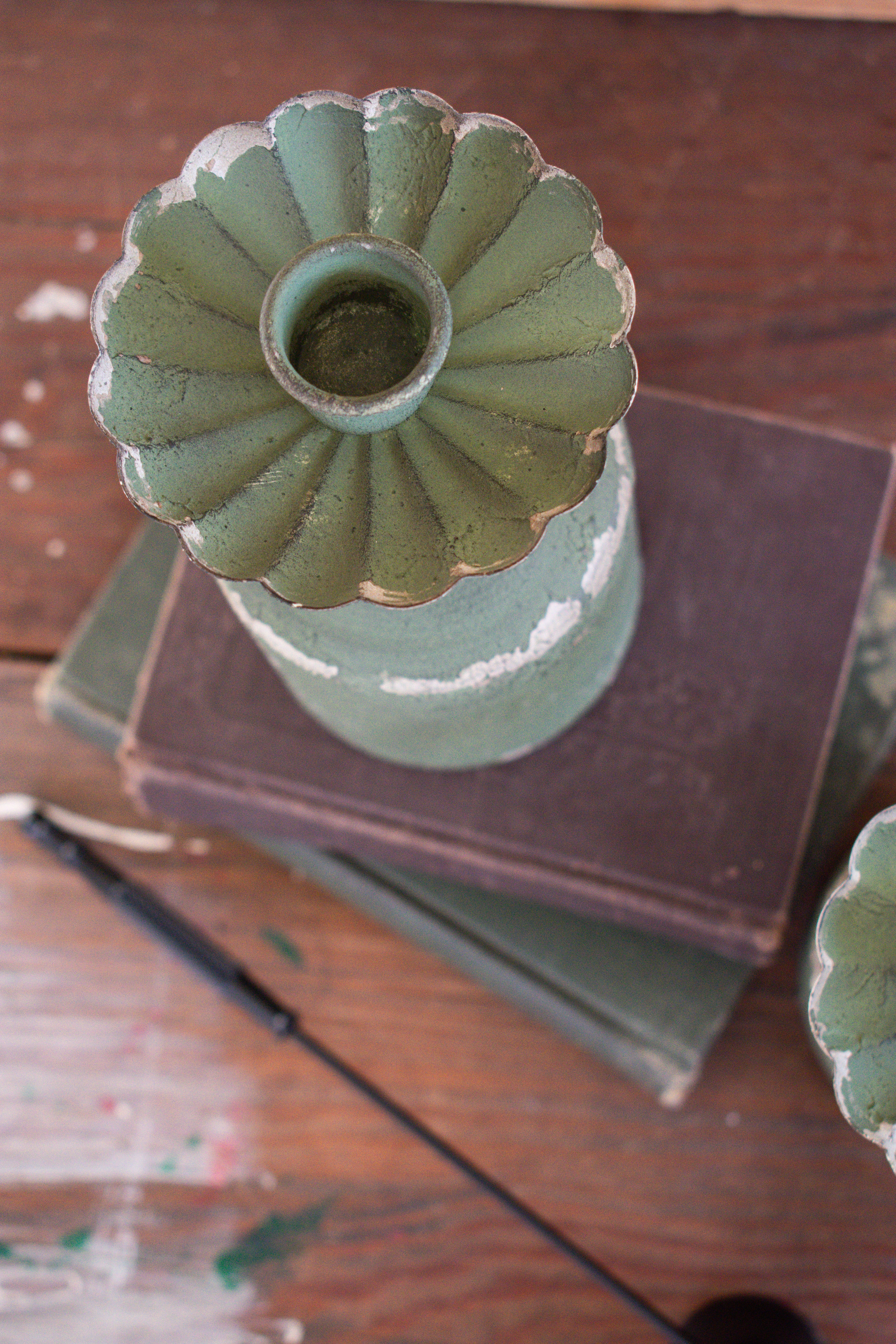 rustic candle holder