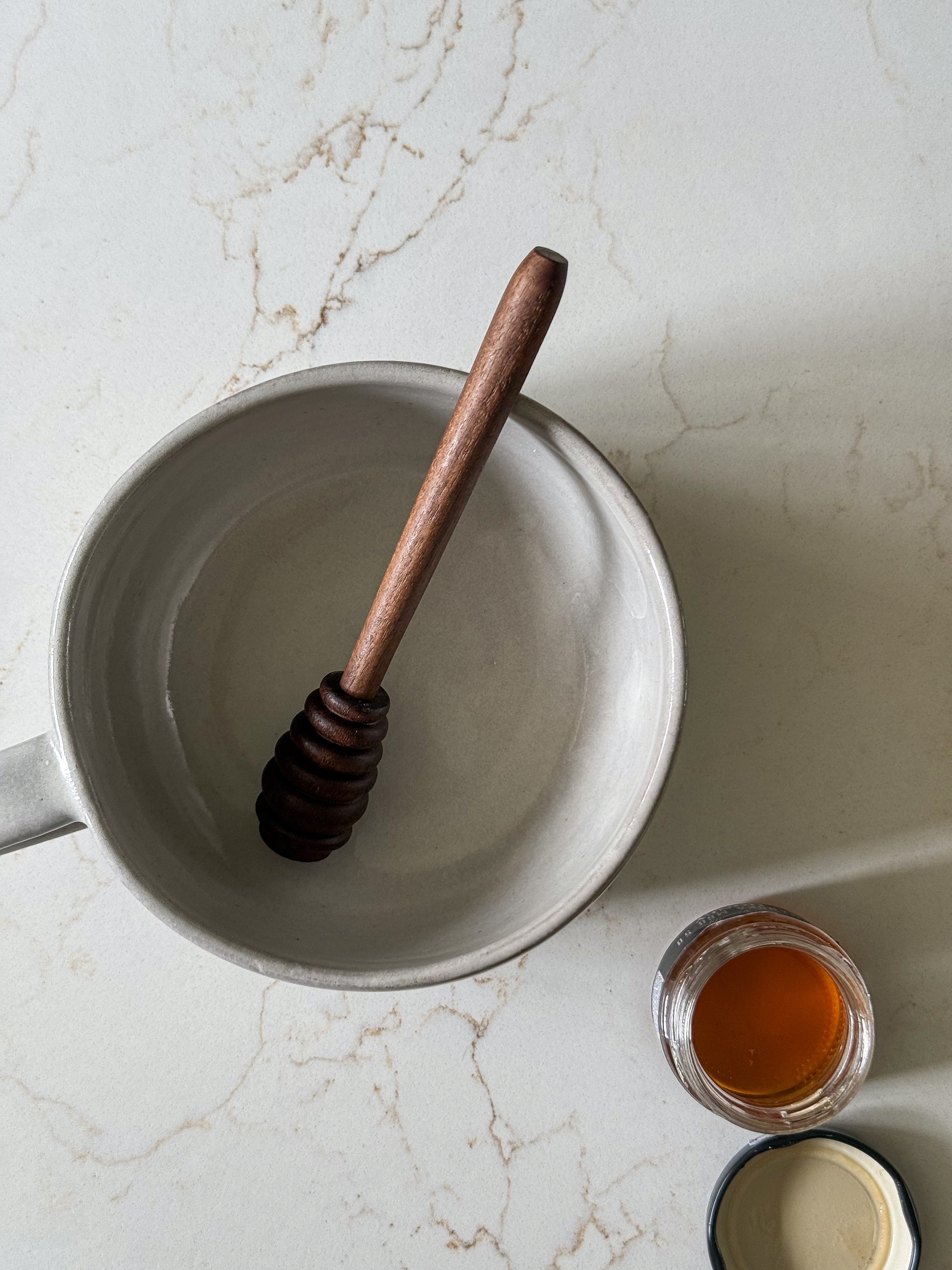walnut honey dipper