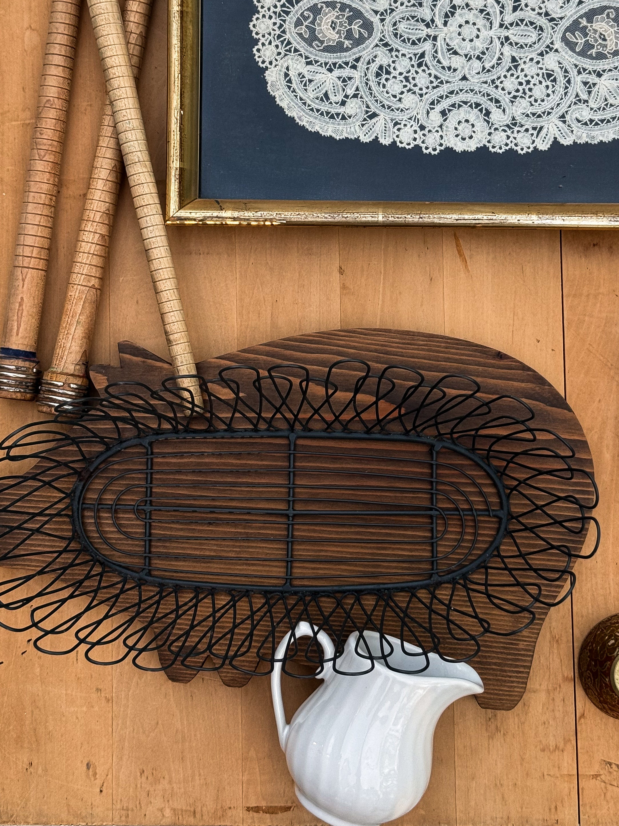 vintage wire basket