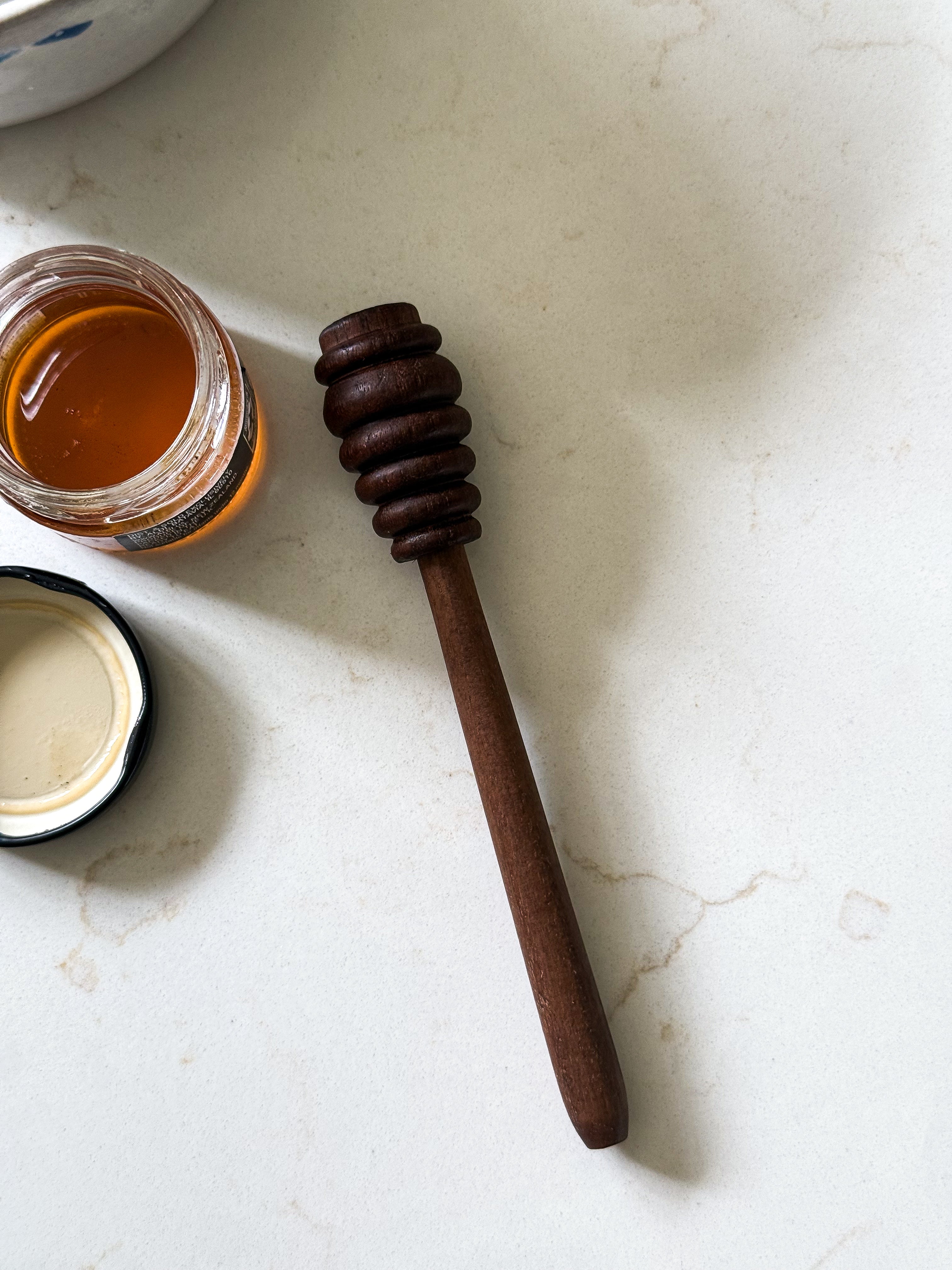 walnut honey dipper
