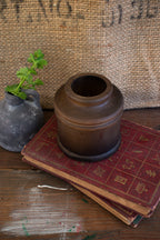 dark wood bud vase