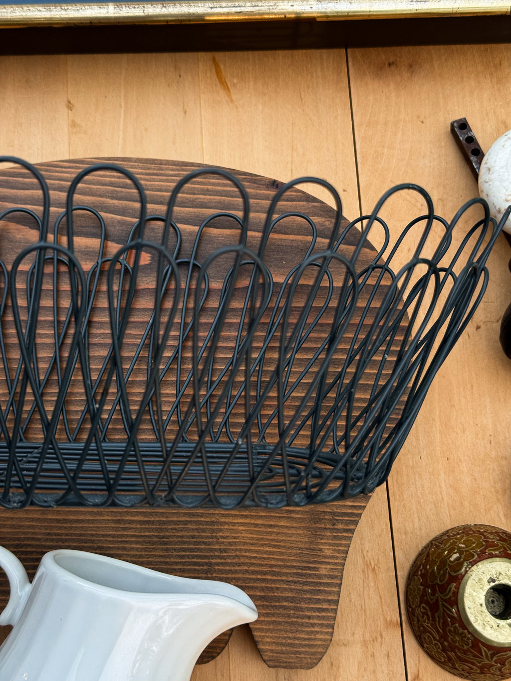 vintage wire basket