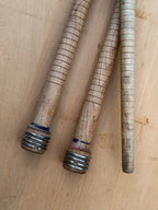 antique wood bobbins