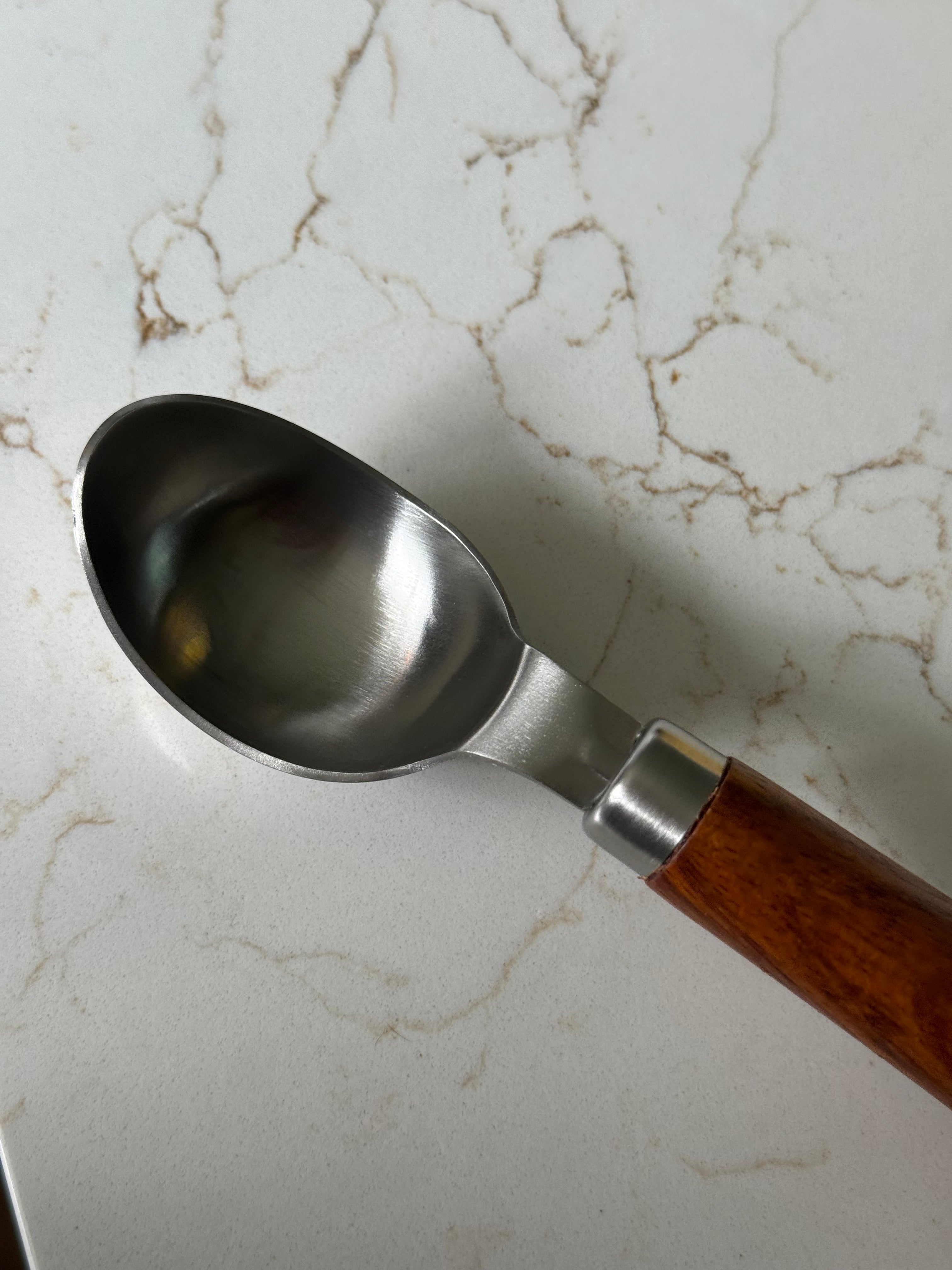 wood handle ice cream scoop