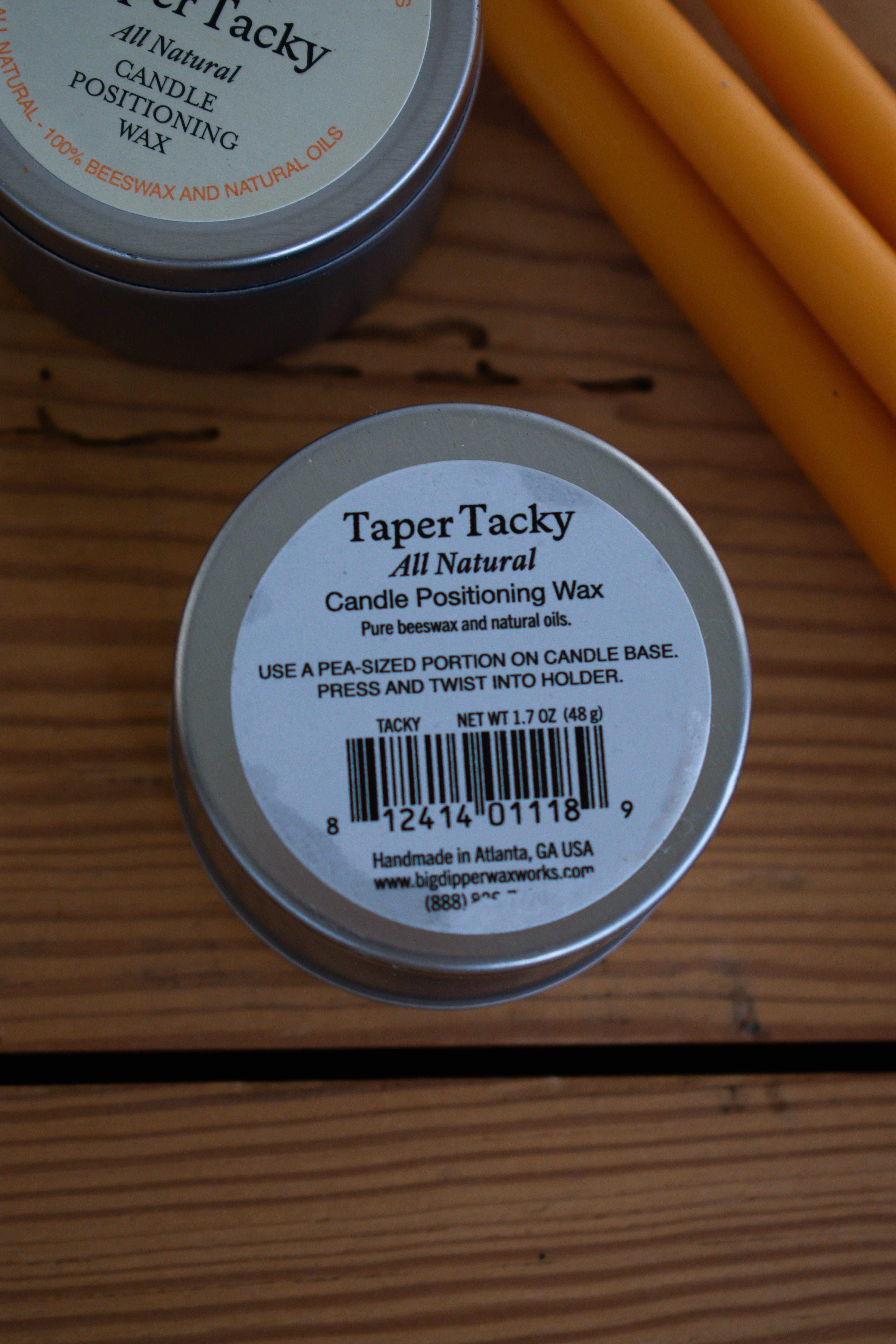 taper candle tacky