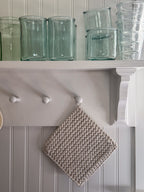 cotton crocheted pot holder