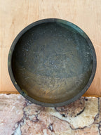 vintage brass display bowl