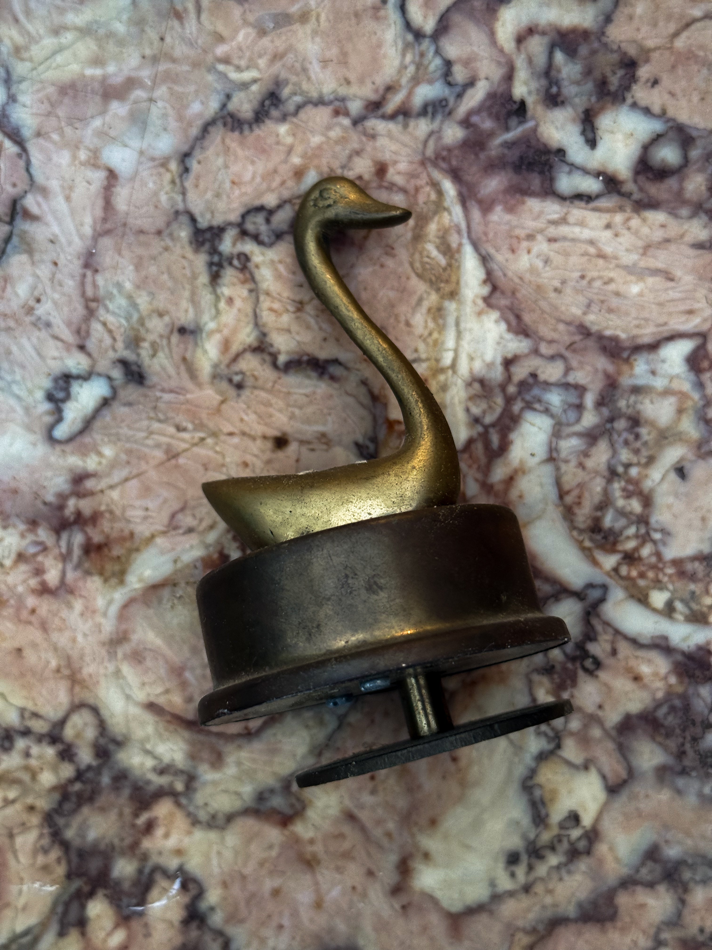 vintage brass music figurine