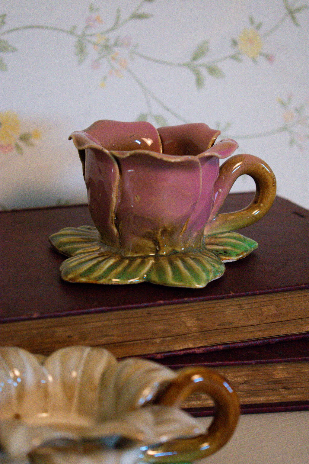 handmade flower candle holders