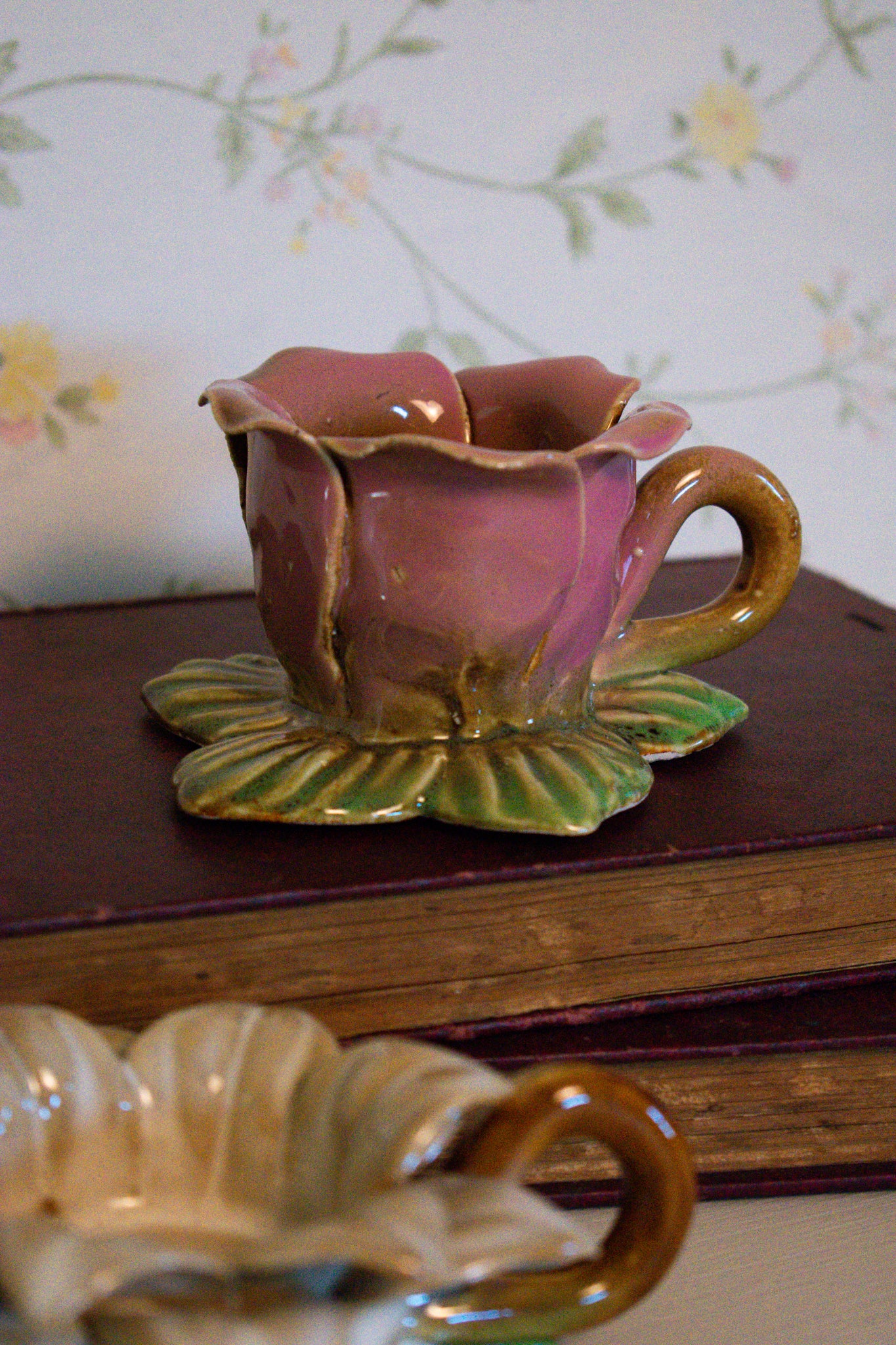 handmade flower candle holders