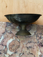vintage brass display bowl