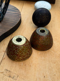 vintage brass taper holders